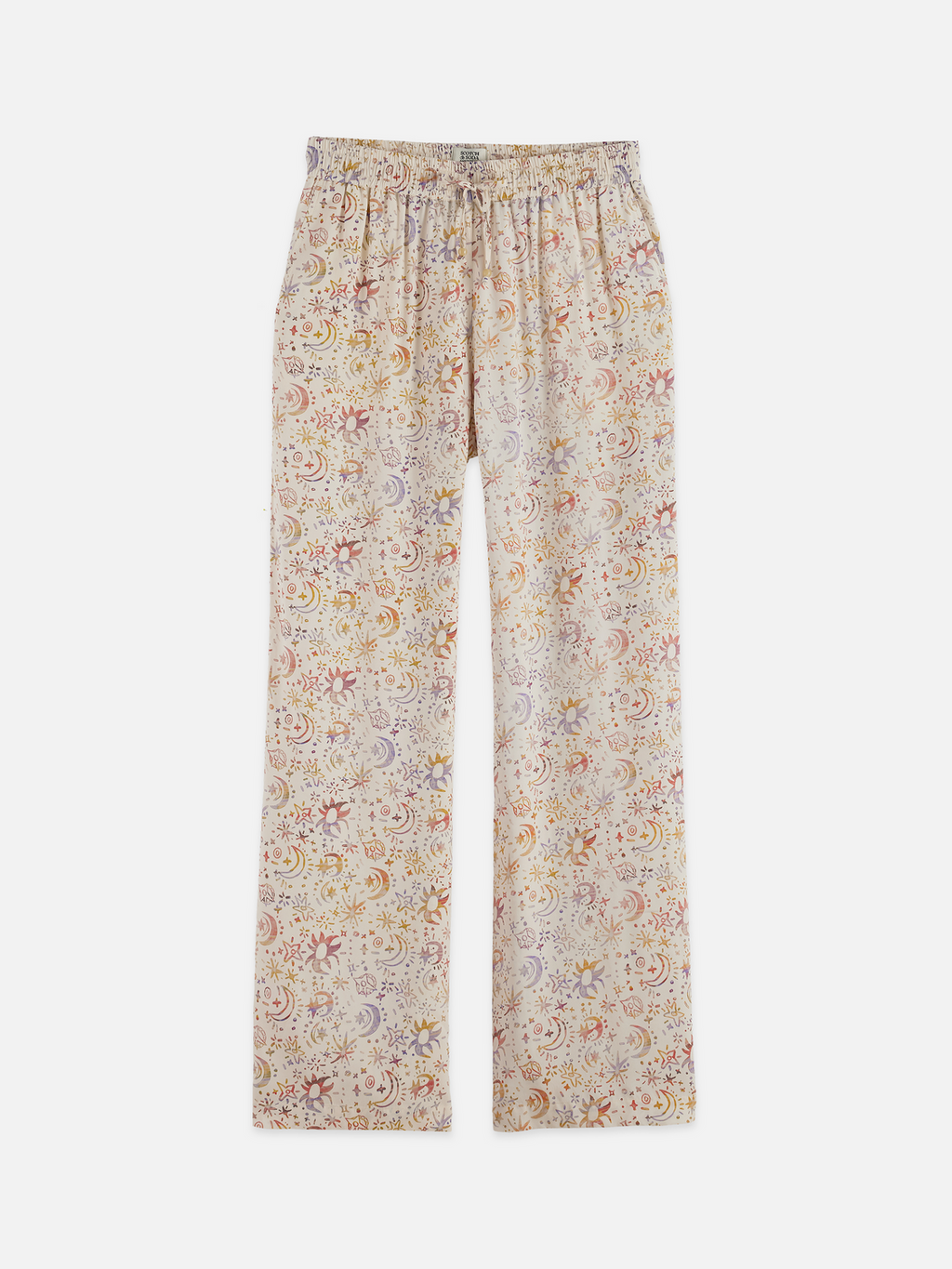 Gia - Mid Rise Wide Leg All Over Printed Pants