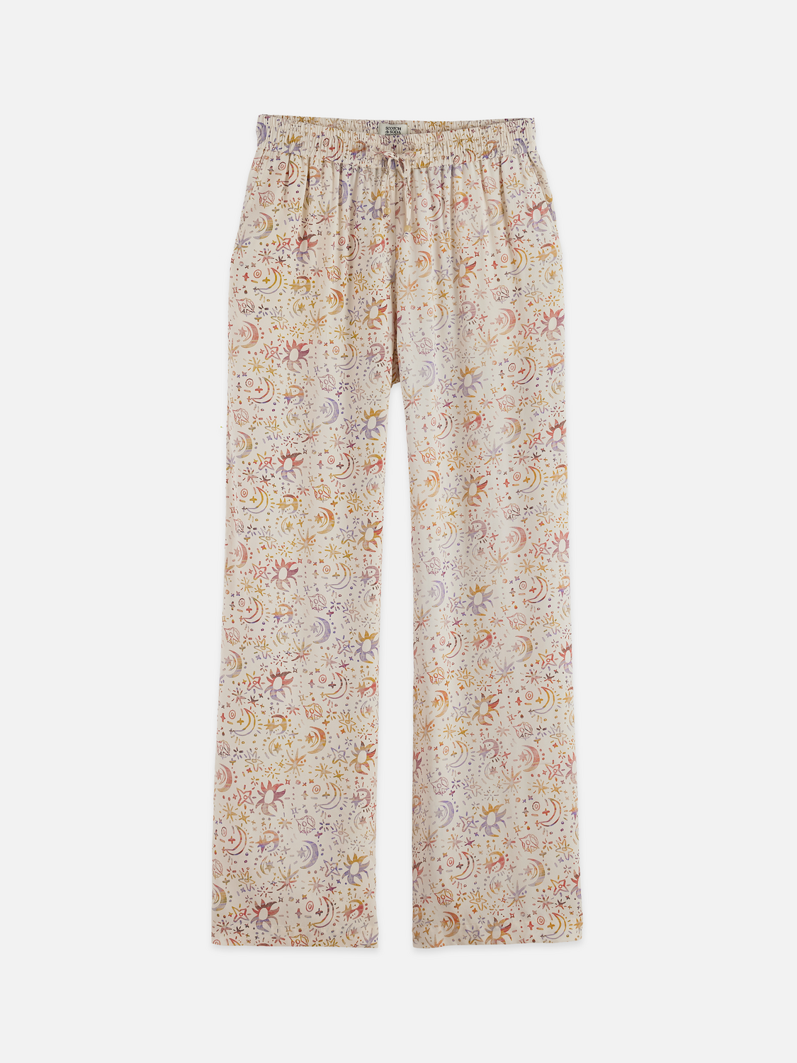 Gia - Mid Rise Wide Leg All Over Printed Pants