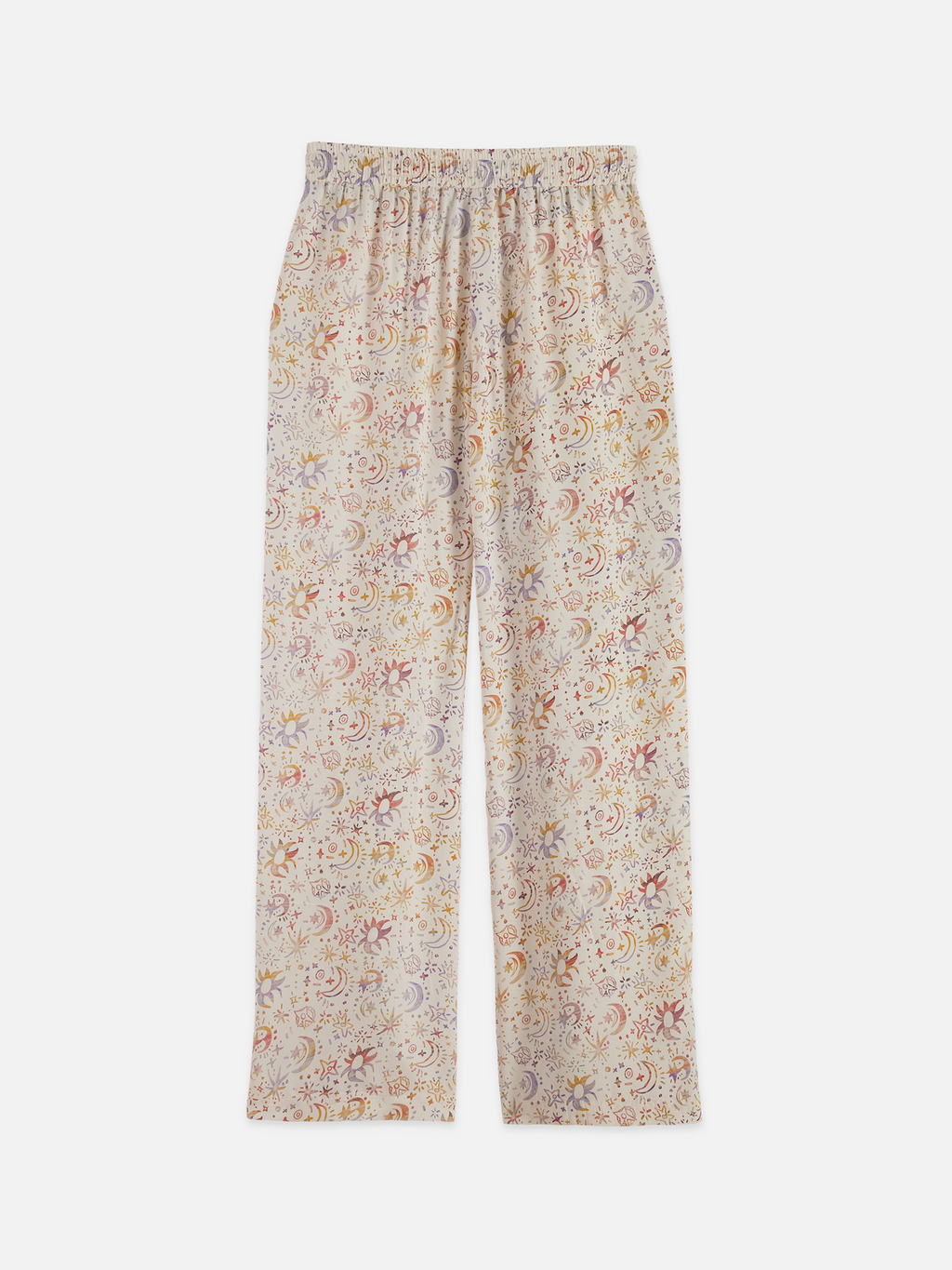 Gia - Mid Rise Wide Leg All Over Printed Pants