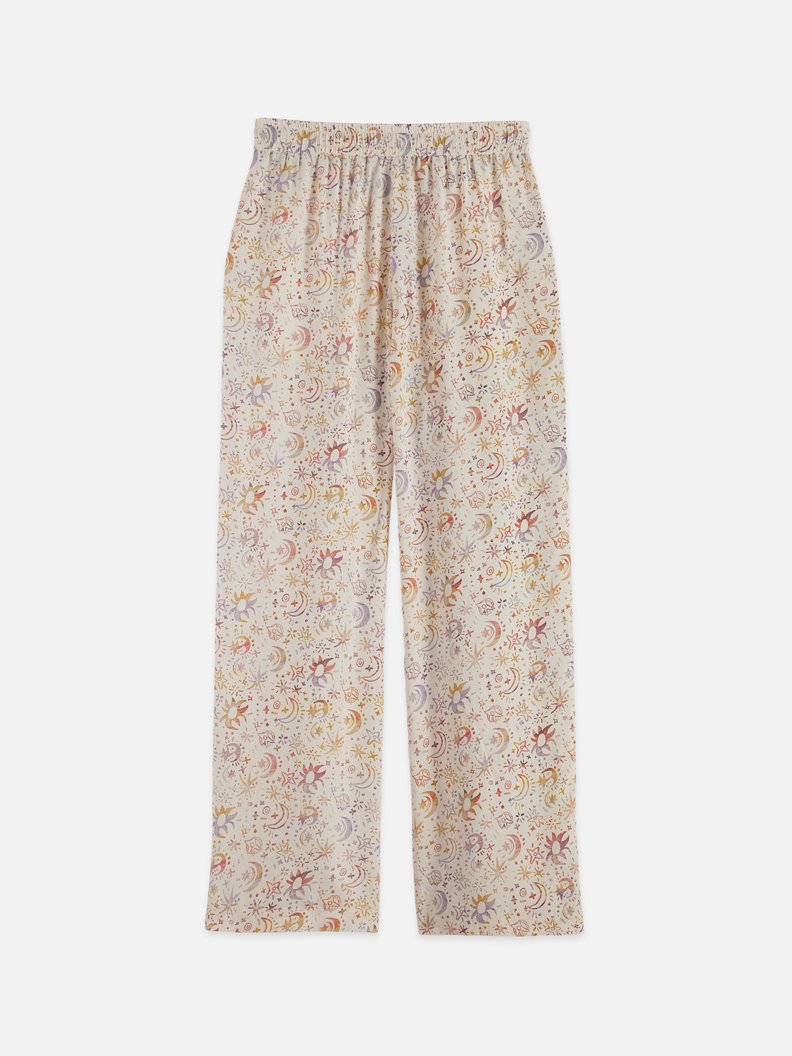 Gia - Mid Rise Wide Leg All Over Printed Pants