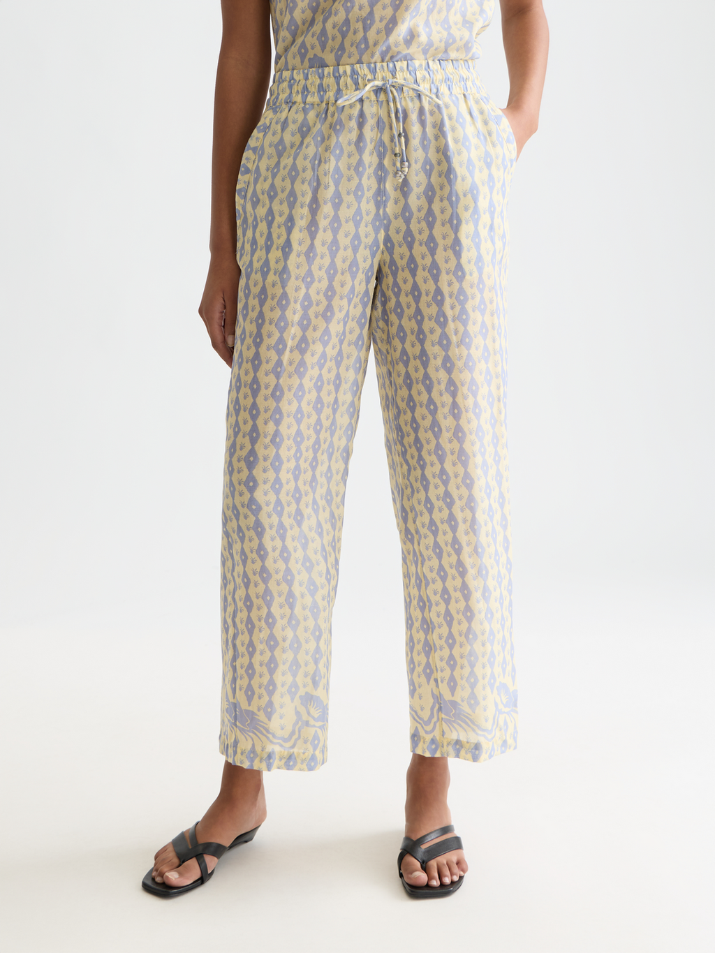 Gia - All Over Printed Cotton Voile Pants