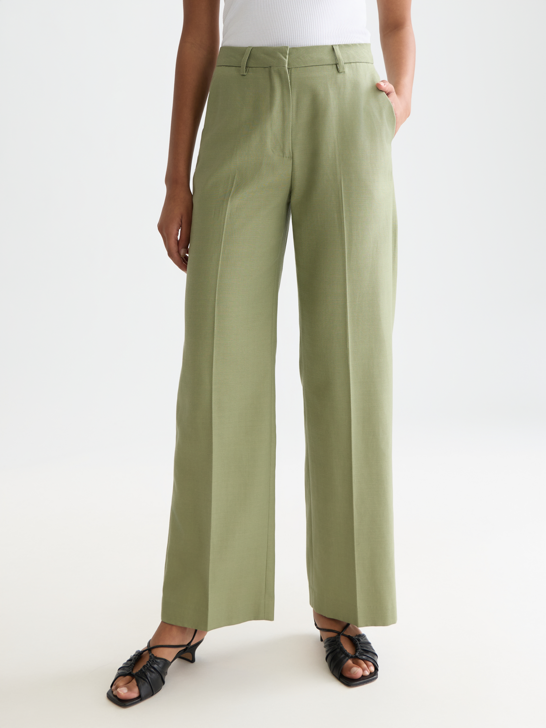 Edie - High Rise Wide Leg Pants