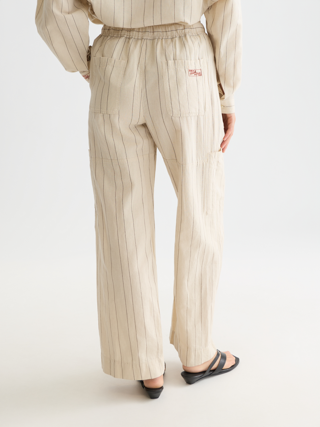 Noa - Linen High-Rise Wide-Leg Relaxed Pull On Pants