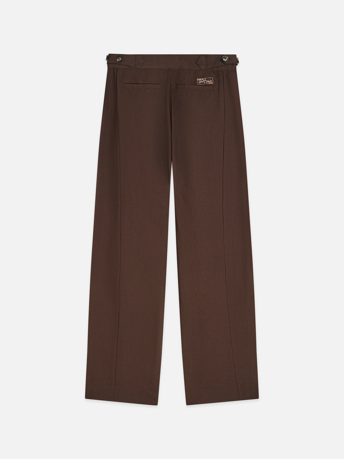 Quinn - Mid Rise Wide Leg Linen Cotton Pants
