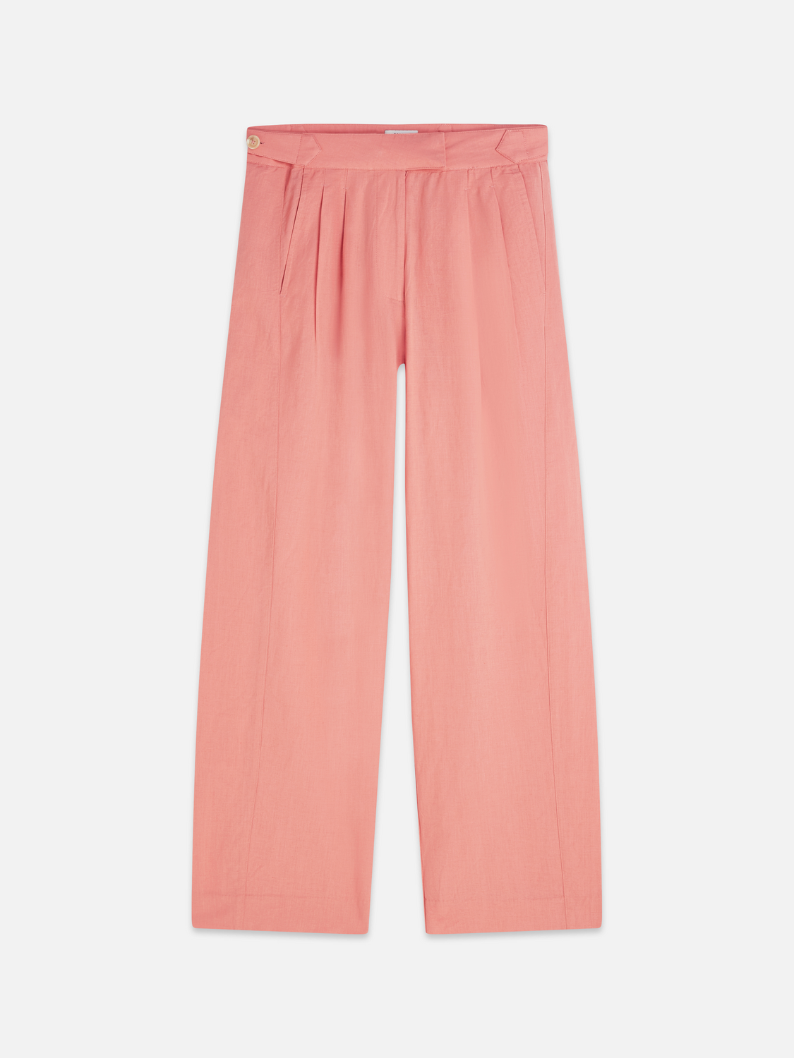 Quinn - Mid Rise Wide Leg Linen Cotton Pants