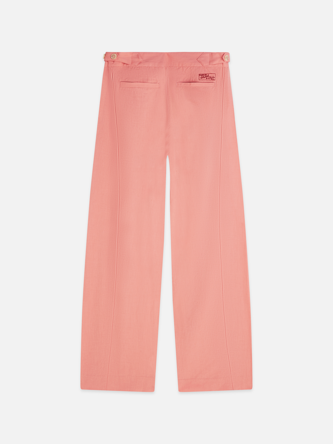 Quinn - Mid Rise Wide Leg Linen Cotton Pants