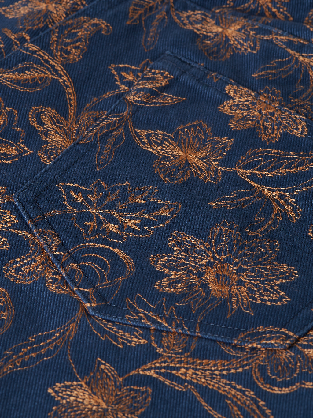 Embroidered High Rise Shorts