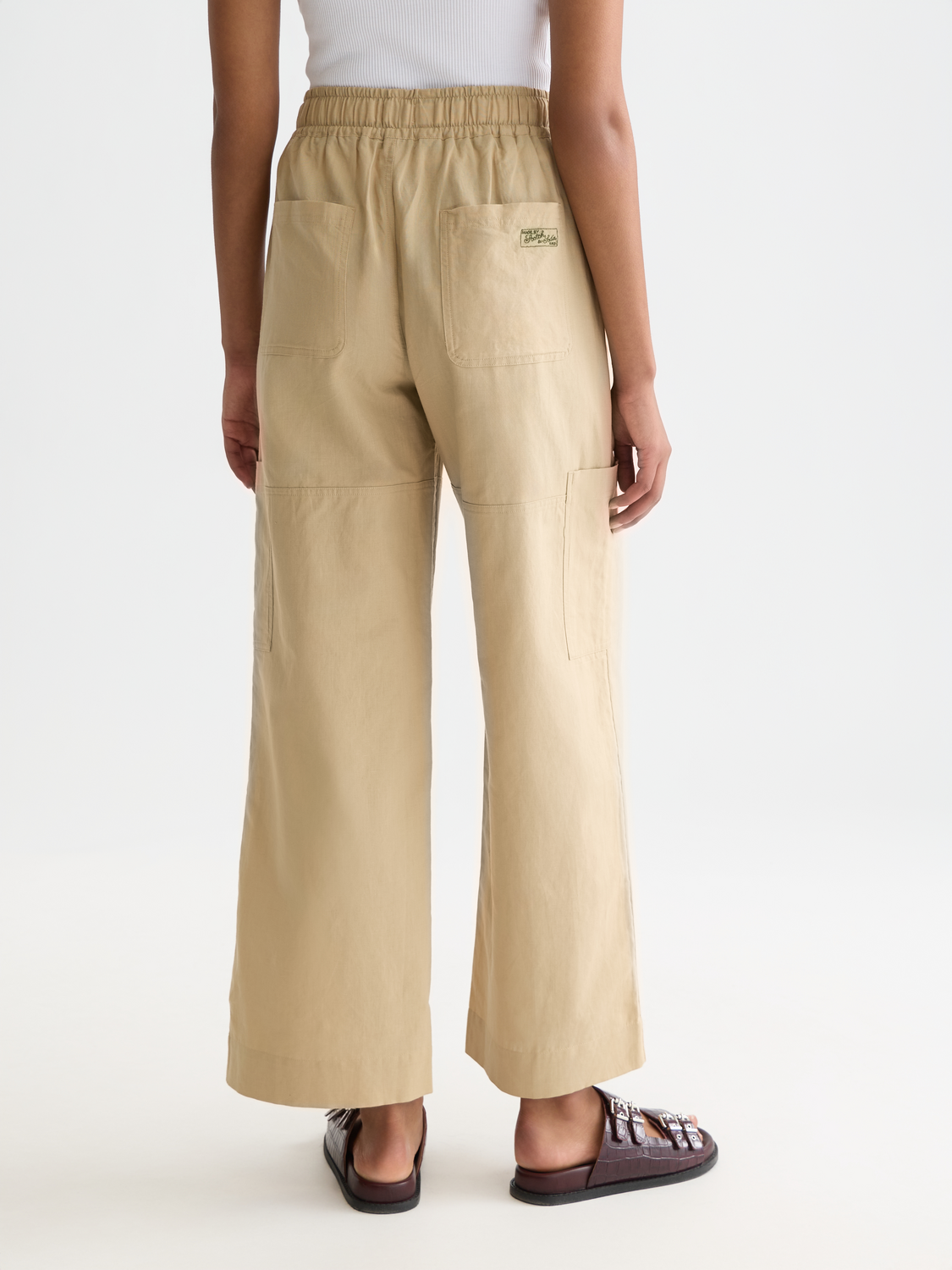 Noa - Linen High-Rise Wide-Leg Relaxed Pull On Pants