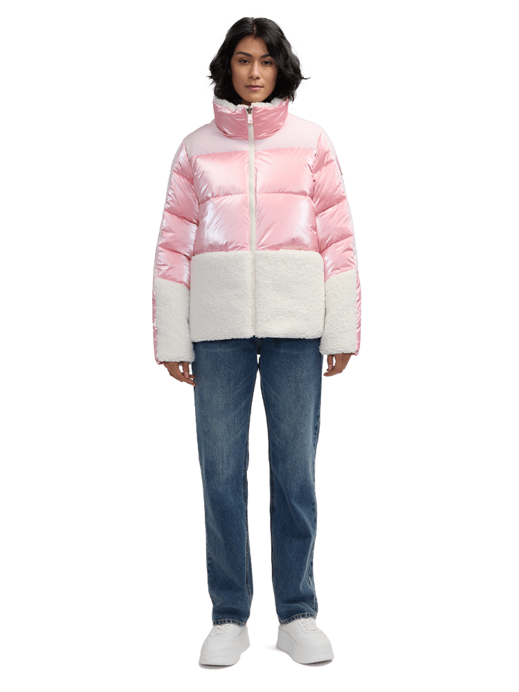 Selma Short Boxy Stand Collar Puffer Jacket