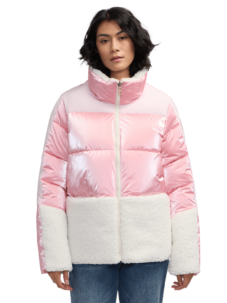 Selma Short Boxy Stand Collar Puffer Jacket