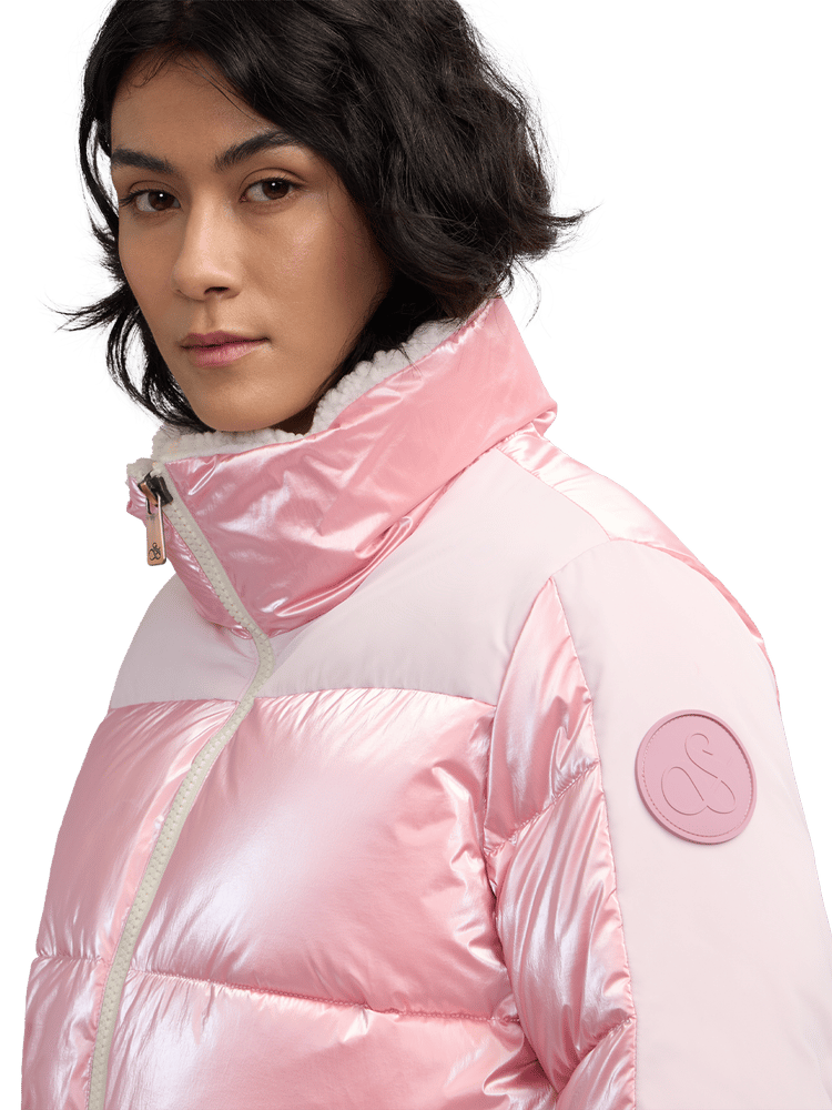 Selma Short Boxy Stand Collar Puffer Jacket