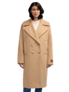 Sigrid Knit Collar Long Oversized Coat