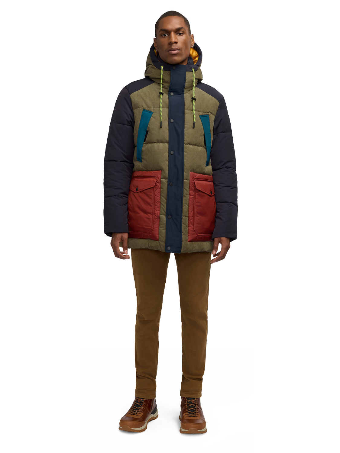 Arza Mixed Media Quilted Parka