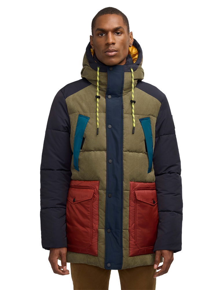 Quilted parka jacket sales