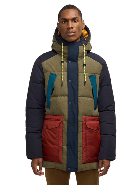 Arza Mixed Media Quilted Parka – Scotch & Soda