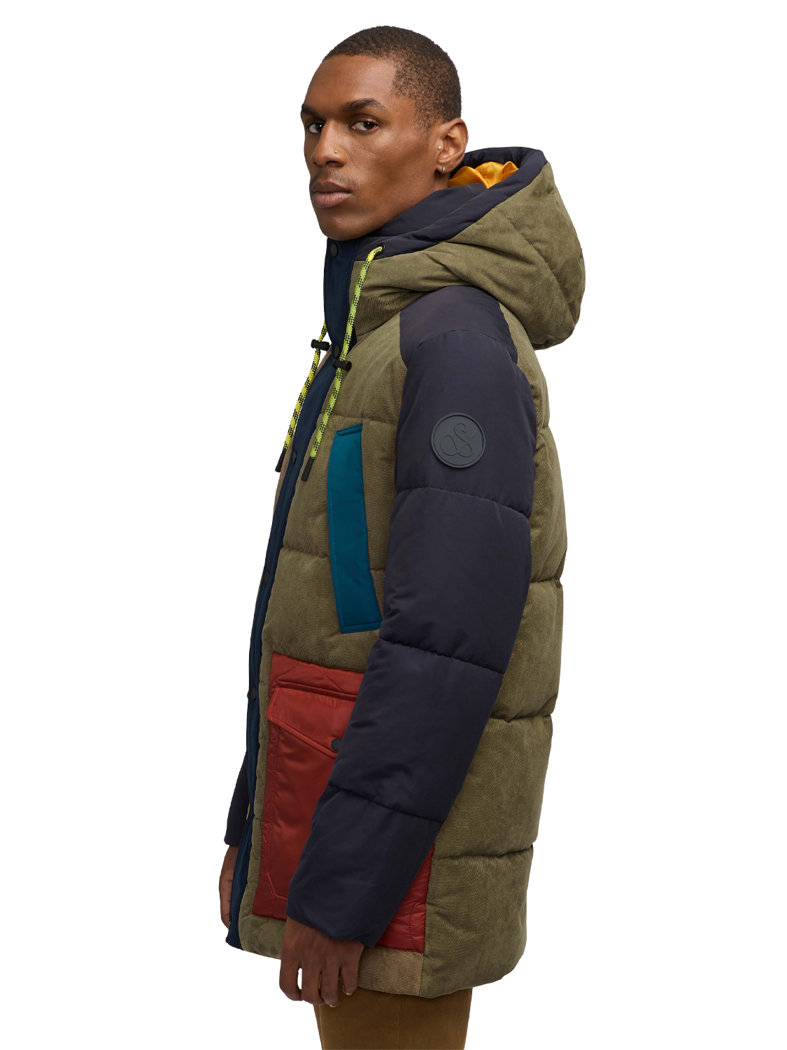 Arza Mixed Media Quilted Parka