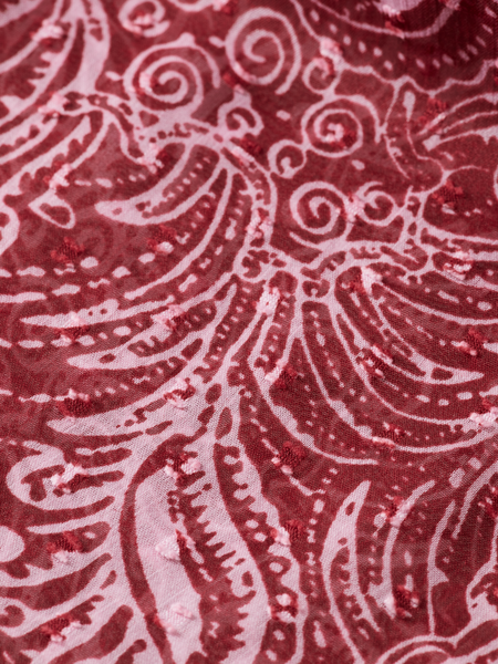 Paisley Printed Fil Coupe Maxi Dress