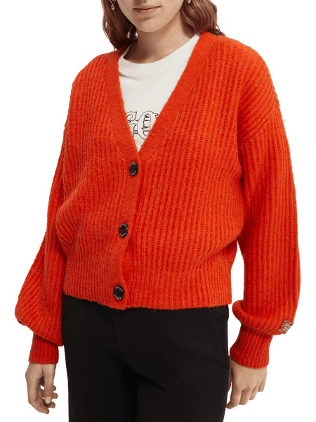 Fuzzy Boxy-Fit Cardigan | Scotch & Soda