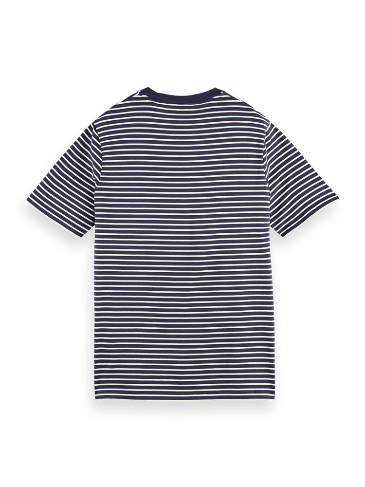 Organic Cotton Striped Crew Neck T-Shirt | Scotch & Soda