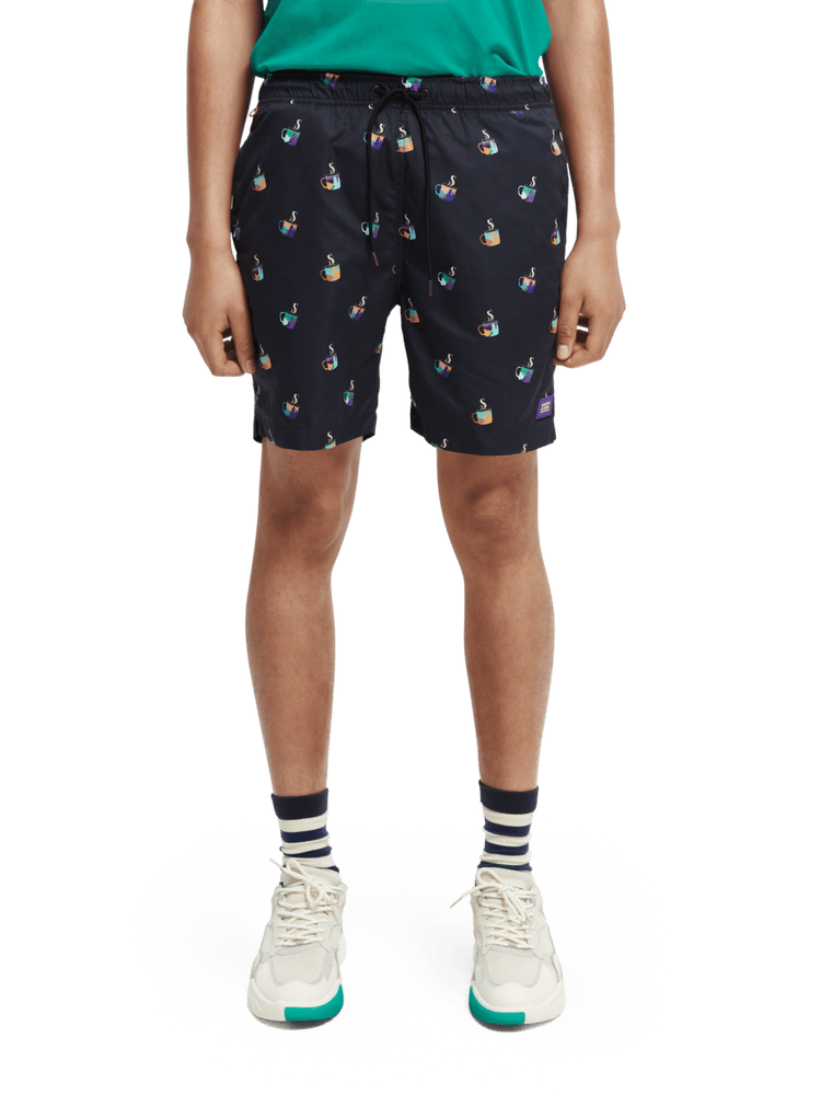 Mid Length Printed Swim Short Scotch Soda