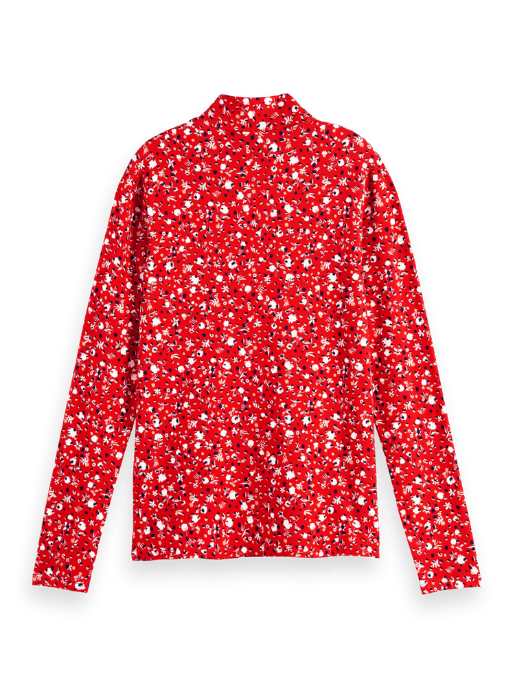 Space Floral Electric Red