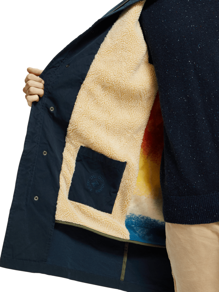 Long Teddy Lined Parka Scotch Soda