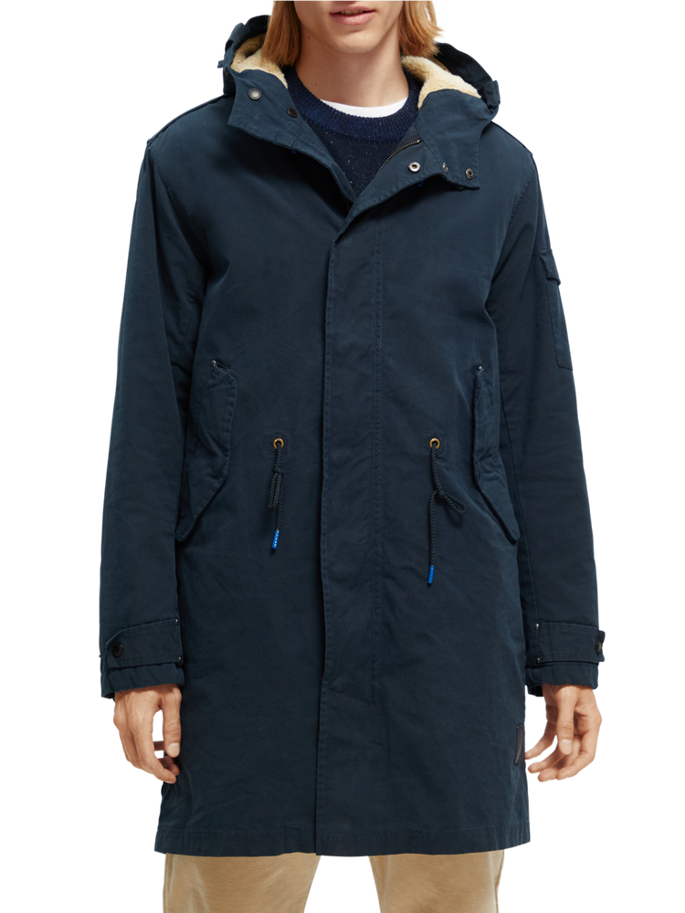Long Teddy Lined Parka Scotch Soda