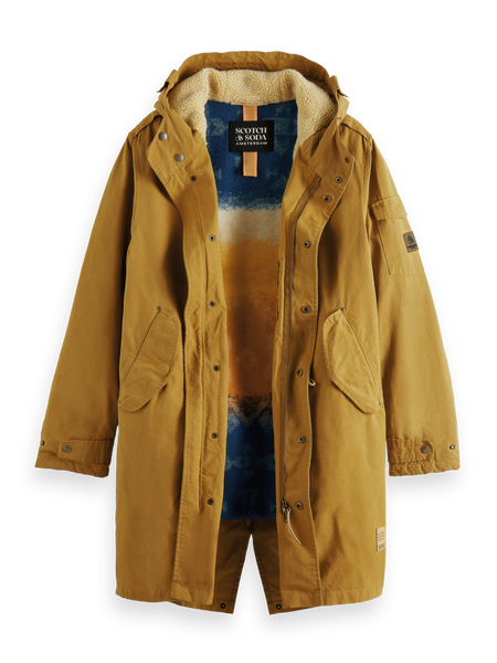 Scotch soda parka teddy discount