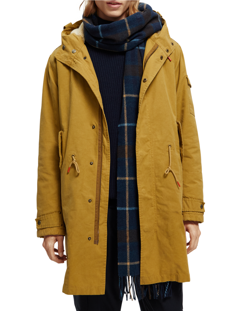 Scotch and soda classic hooded parka discount