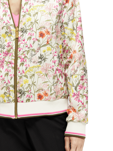 Scotch & Soda Floral good Quilted Jacket Reversible Off White Womens Size Small