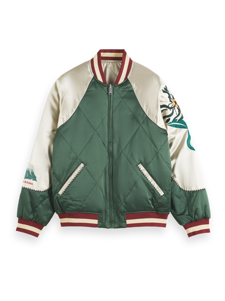 Scotch And Soda Green Varsity Jacket Varsity Bomber Scotch And