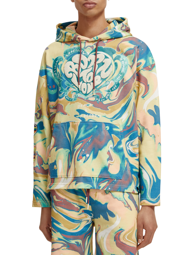 Unisex Born To Love Hoodie Scotch Soda