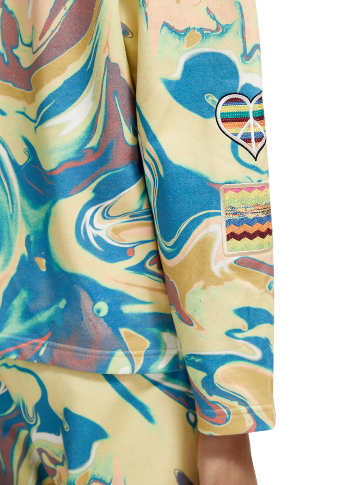 Born to love hoodie scotch Clearance