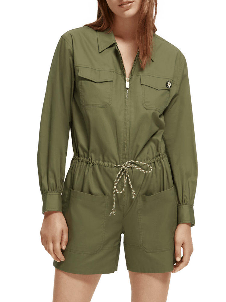 Long Sleeved Utility Playsuit Scotch Soda