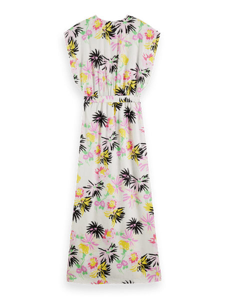 Printed V-neck maxi dress | Scotch & Soda