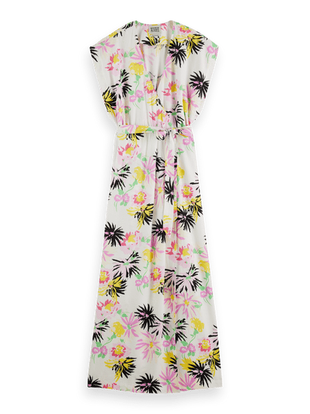 Printed V-neck maxi dress | Scotch & Soda