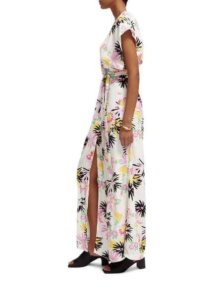 Printed V-neck maxi dress | Scotch & Soda